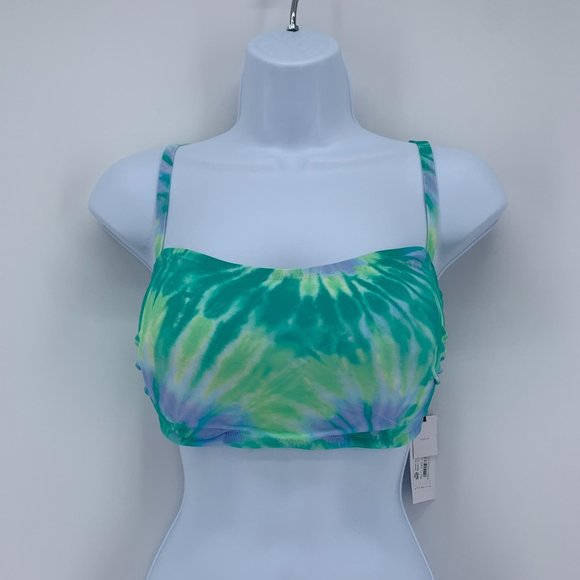 Shade & Shore Other - Shade & Shore NWT Women's Multi Green Light Lift Padded Bikini Top Size 32B